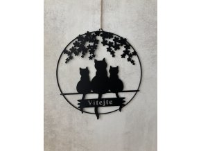 4986 kovova cedulka vitejte