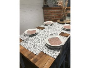 Vzorované prostírání (Barva Šedá)