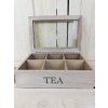 Dřevěná krabička na čaj (Velikost 9 přihrádek)