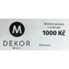 dárkový poukaz MD 1000