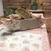 Květinový košík na pečivo (Barva Růžová)