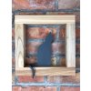 Dřevěný rámeček s kočičkou