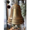 Velký dekorační závěsný zlatý zvon