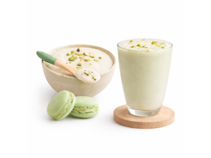 Dezert s príchuťou pisácií a makrónok