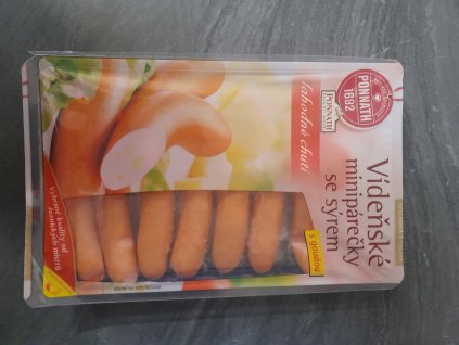 Vídeňské minipárečky se sýrem 200g