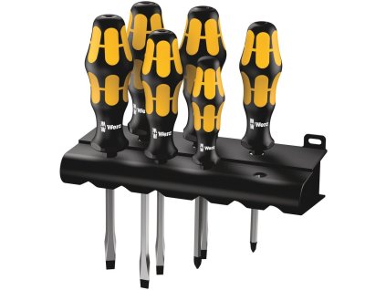 Wera 018283 Kraftform Hammer Thru Chiseldriver 6 dielna sada skrutkovačov s drážkou