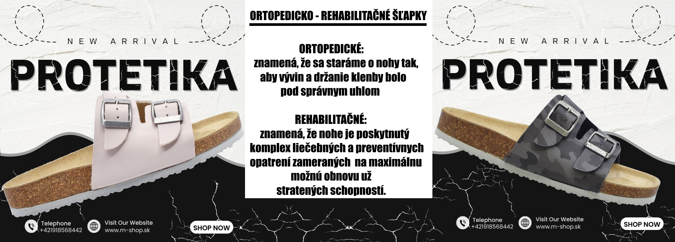 Protetika šľapky T92