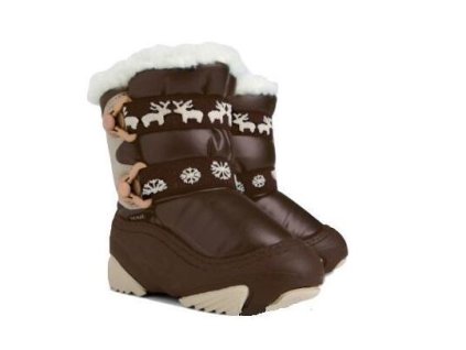 Snehulky NOBI  tmavohnedé