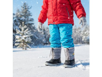 Snehulky s vložkou z ovčej vlny KENNY 2 NC X-SNOW sivé