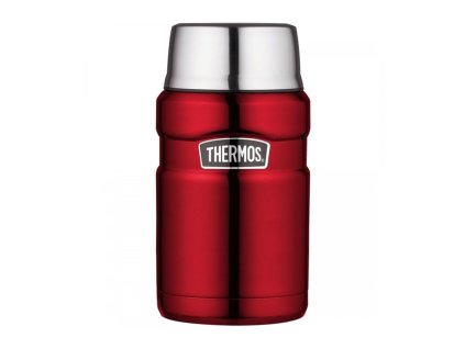 Thermos Style - termoska na jedlo so šálkou 710 ml - červená