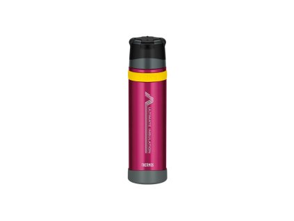 Thermos Mountain - termoska so šálkou do extrém. podmienok 900 ml - burgundy