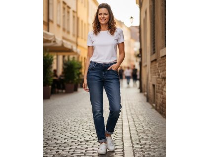 Rifľové nohavice elastické Blue Seven