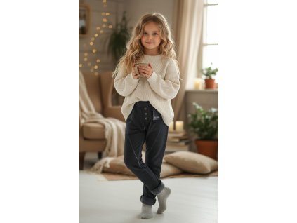 Teplákové nohavice tmavosivé Blue Seven