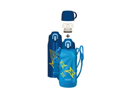 Thermos Active - detská termoska s dvomi uzávermi 800 ml - modrá