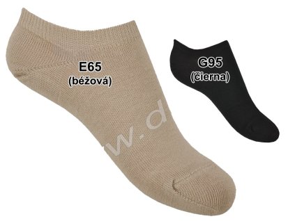 Ponožky w41.000 členkové detské čierne