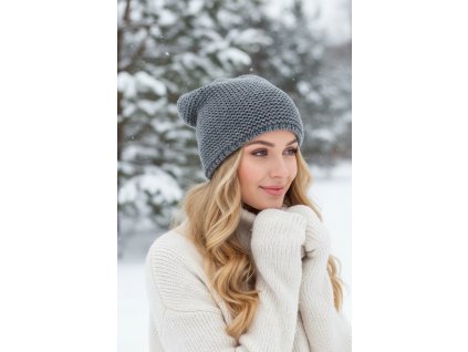 Zimná čiapka CAPU 414 sivá ligotavá