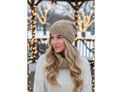 Zimná čiapka CAPU 416 béžová
