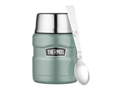 Thermos Style - termoska na jedlo so skladacou lyžicou a šálkou 470 ml - Duck Eg
