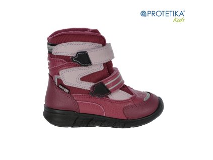 Protetika - zimné topánky s membránou PRO-tex MARON fuxia - zateplené TOP AKCIA