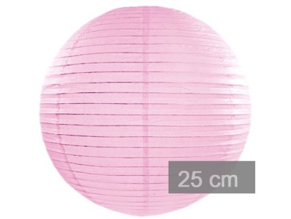 Lampión svetloružový - priemer 25 cm