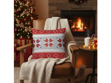 Návliečky na vankúš Ida červená Bavlna deluxe digital