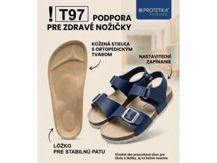 Protetika - sandále ORS T 97 vzor 21 modrá