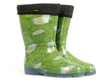 Dámske gumáky Rainny Lux Print A margarétky