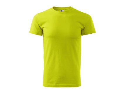 Tričko pánske bavlnené Basic 129 - limeta