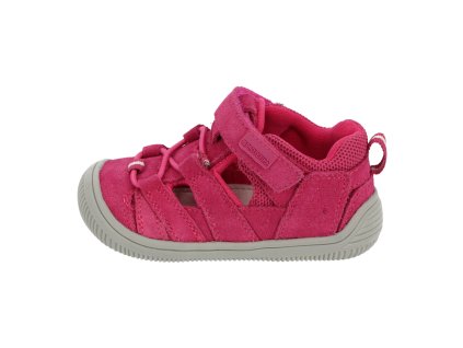 Protetika - barefoot polootvorené topánky KENDY fuxia - TOP AKCIA!