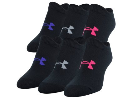 Set - 6 ks ponožky Under Armour 1332982-001 čierna