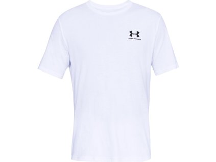 Tričko Under Armour Sportstyle SS -WHT White TOP AKCIA!