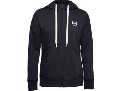 Mikina Under Armour Rival Fleece FZ Hoodie-BLK Black