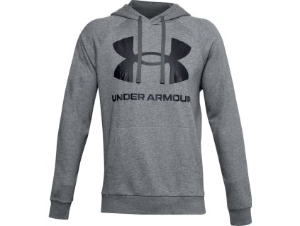 Mikina s kapucňou Under Armour Rival Fleece Big Logo HD-GRY
