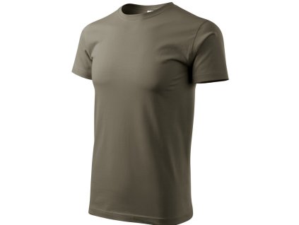 Tričko pánske bavlnené Basic 129 - army
