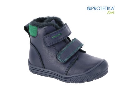 Protetika - zimné topánky TEDY denim - zateplené kožušinkou POSLEDNÉ KUSY!