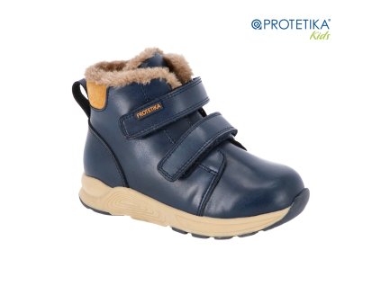 Protetika - zimné topánky RAUL navy - zateplené kožušinkou - TOP AKCIA!