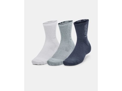 Unisex ponožky UA 3-Maker 3pk Mid-Crew-GRY