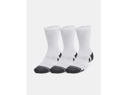 Unisex ponožky UA Performance Tech 3pk Crew-WHT