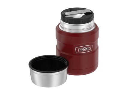 Thermos Style - termoska na jedlo so skladacou lyžicou a šálkou 470 ml - rustic