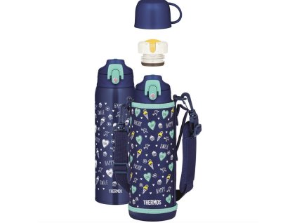 Thermos Active - detská termoska s dvoma uzávermi 1000 ml - fialová