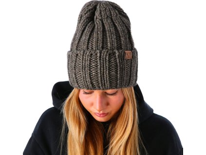 Dámska zimná čiapka COOZY P-030 tmavohnedá TOP AKCIA!