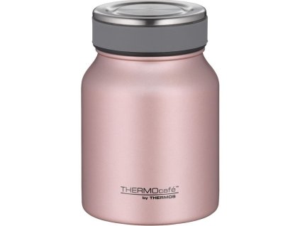 Termoska na jedlo THERMOcafé - ružovo-zlatá 500 ml
