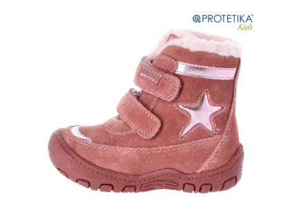 Protetika - zimné topánky s kožušinkou PULA old pink top akcia!