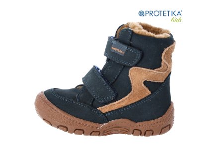 Protetika - zimné topánky DERON navy - zateplené kožušinkou TOP AKCIA!