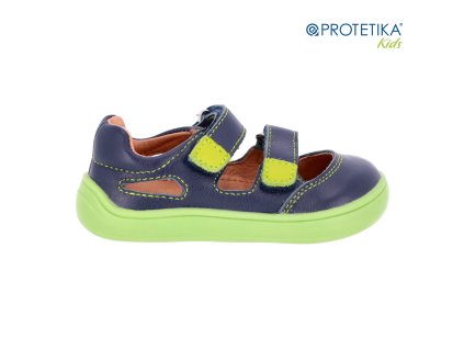 Protetika - barefoot polootvorené topánky TERY navy TOP AKCIA!