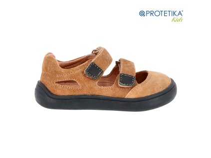 Protetika - barefoot polootvorené topánky TERY beige TOP AKCIA!