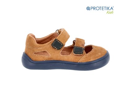 Protetika - barefoot polootvorené topánky TERY brown TOP AKCIA!