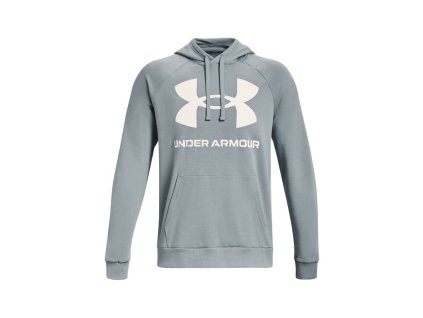 Mikina s kapucňou UA Rival Fleece Big Logo HD-BLU