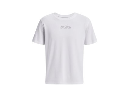 Tričko UA OUTLINE HEAVYWEIGHT SS-WHT