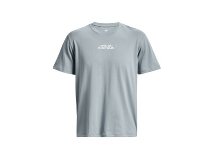 Tričko UA OUTLINE HEAVYWEIGHT SS-BLU